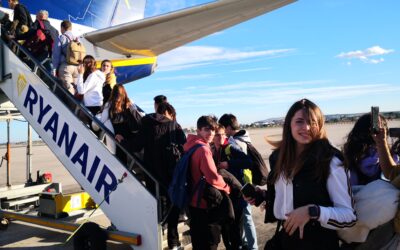 Algunos alumnos de 4º ESO en Exmouth, Reino Unido