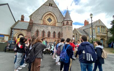 Alumnos de 3º y 4º ESO en Exmouth, Inglaterra