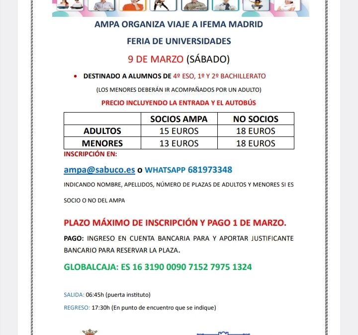 Feria de Universidades en IFEMA