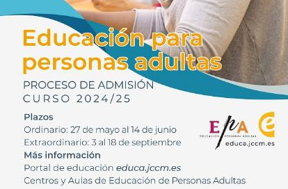 Bachillerato Nocturno y a Distancia: preinscripción y matrícula curso 24/25