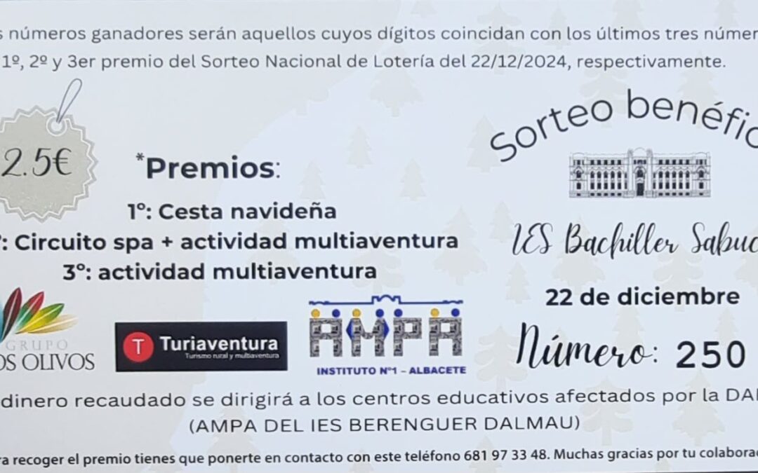 Sorteo Benéfico – DANA Valencia