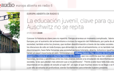 RNE Audio. Intervención del profesor del centro, Alfonso Cebrián Rey, en RNE 5