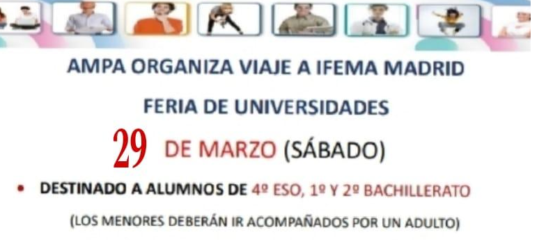 Viaje a la Feria de Universidades de IFEMA