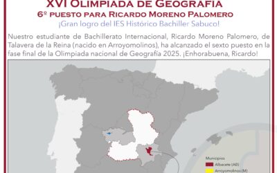 Ricardo Moreno: 6º puesto en la Olimpiada nacional de Geografía.