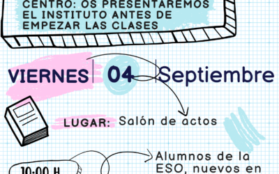 Jornada de acogida de alumnos nuevos para el curso 2026/2027